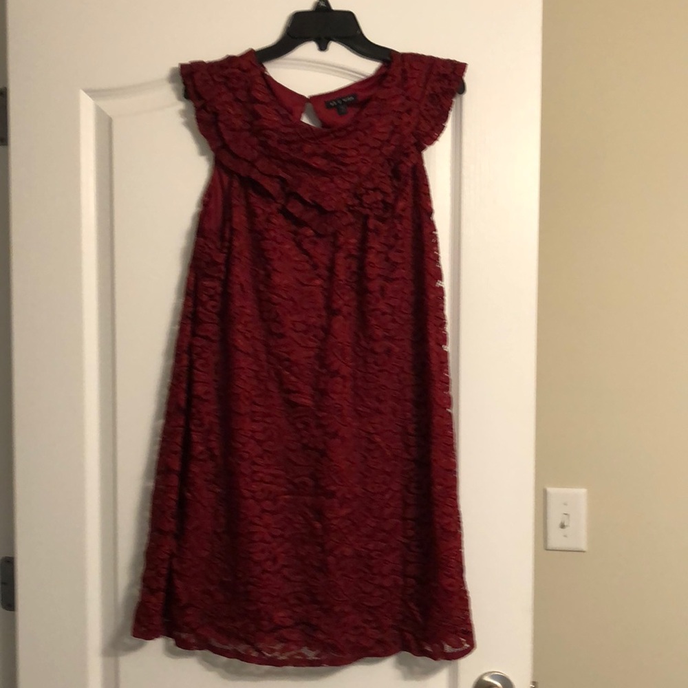 AS U Wish Burgundy lace dress